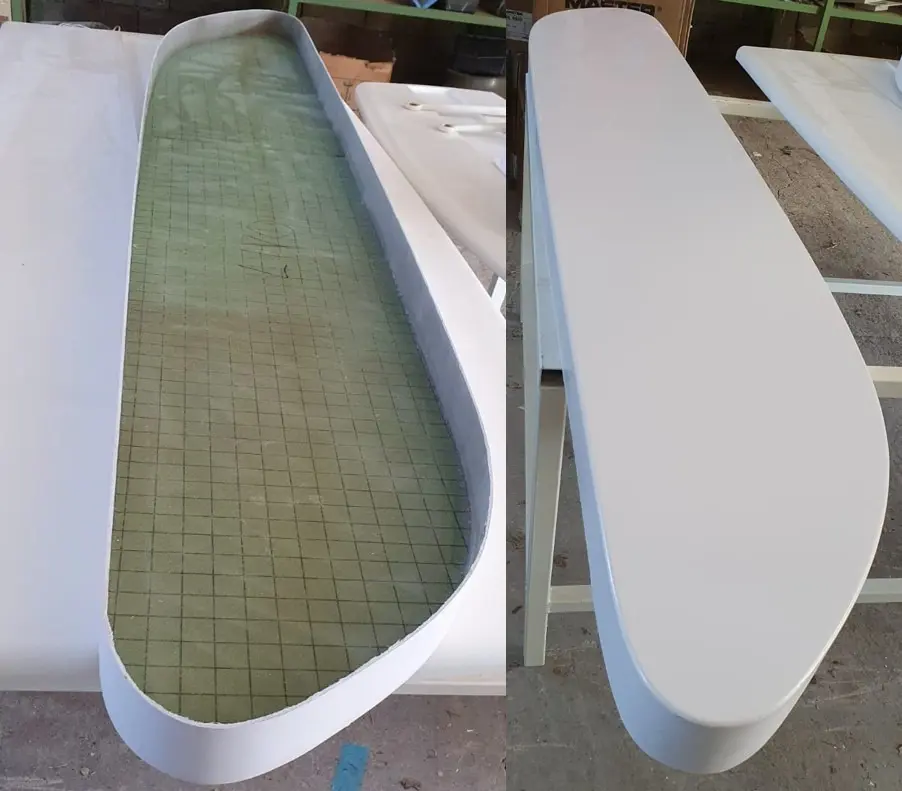 Custom yacht top deck furniture and joinery restoration by Meštri od Broda 1