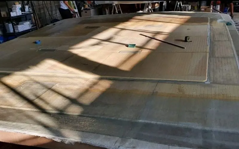 Yacht hardtop painting and refinishing details by Meštri od Broda 4