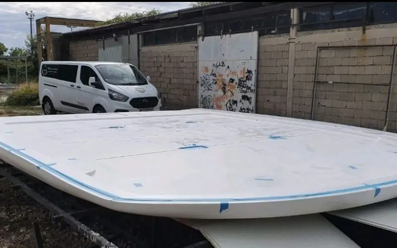 Yacht hardtop painting and refinishing details by Meštri od Broda 8