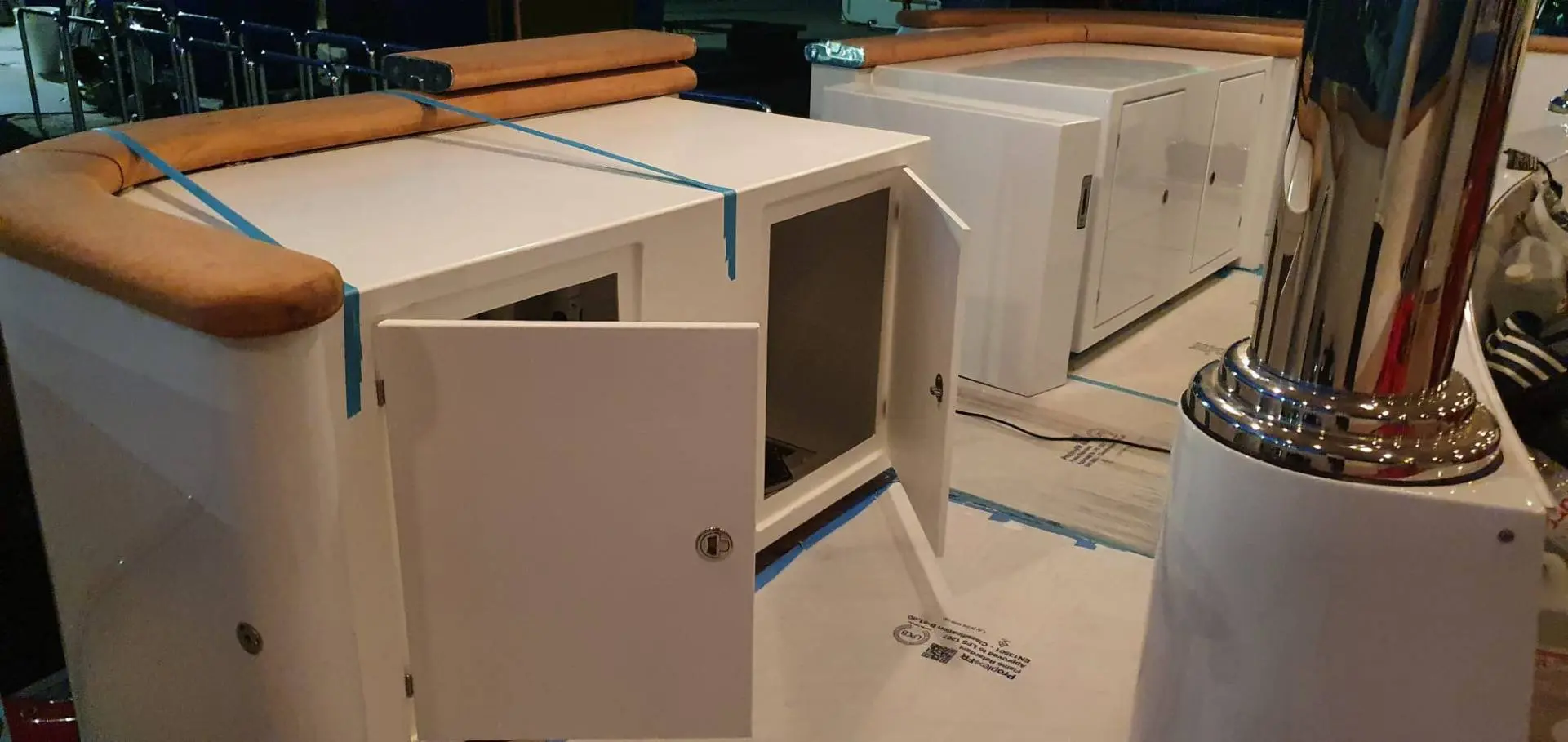 Custom yacht top deck furniture and joinery restoration by Meštri od Broda 11